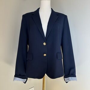 J. Crew Factory Navy Blazer with Gold Buttons